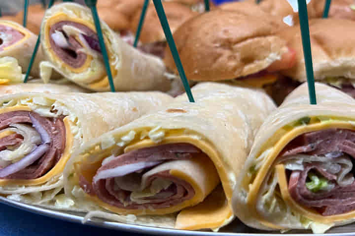assorted deli meat sandwiches