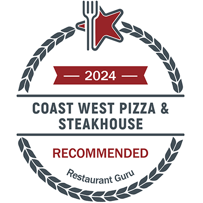 Coast West Pizza & Steakhouse is recommended by Restaurant Guru
